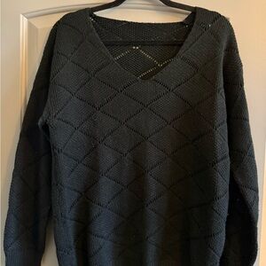 Black V-Neck Sweater